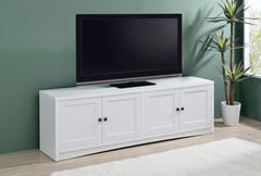 Laughlin - 3 Piece Entertainment Center With Gunmetal - White