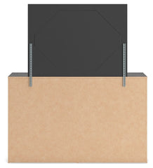 Hollivern - Dresser And Mirror - Dark Gray