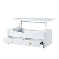 Ramiel - Coffee Table With Lift Top - High Gloss White