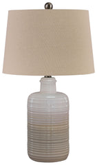 Marnina - Ceramic Table Lamp (Set of 2) - Taupe