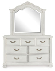 Montelaine - Antique White - Dresser And Mirror