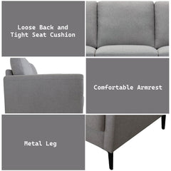 Kyrene - Sofa - Light Gray Linen