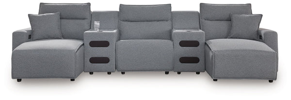Modmax II - Reclining Sectional - Salt And Pepper