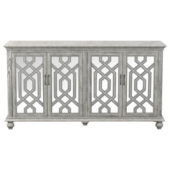 Melanie - 4-Door Accent Cabinet - Antique White