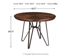 Centiar - Brown - Round Dining Room Table