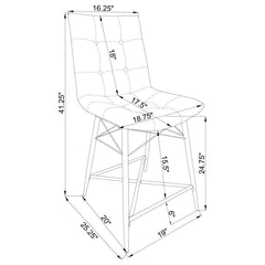 Aiken - Upholstered Tufted Counter Chair (Set of 2)
