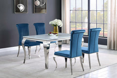 Carone - Rectangular Glass Top Dining Table