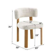 Ogin - Side Chair (Set of 2) - Beige & Gray