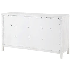 Marielle - 6-Drawer Bedroom Dresser - Distressed White