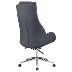 Cruz - Upholstered Adjustable Home Office Desk Chair - Gray