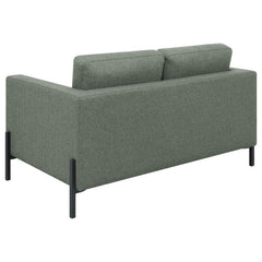 Tilly - Upholstered Track Arm Loveseat - Sage