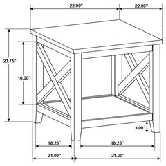 Hollis - Square Coffee And End Table Set