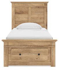 Makidern - Panel Storage Bed With 2 Under Bed Storage Units