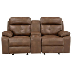 Damiano - Reclining Loveseat - Light Brown