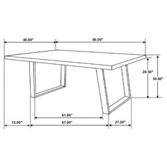 Misty - Rectangular Dining Set