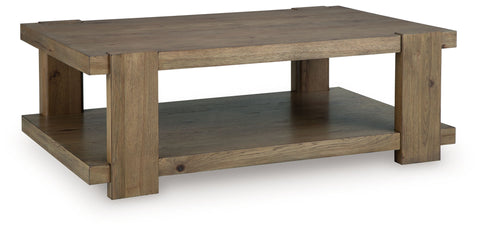 Flangren - Rectangular Cocktail Table - Light Brown