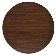 Korestone 2 - Dark Brown - Round End Table