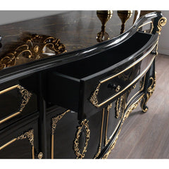 Betria - Console Cabinet - Gold & Black