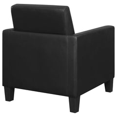 Julio - Upholstered Track Arm Accent Chair - Black