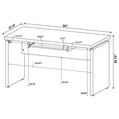 Skylar - L-Shape Desk With Mobile File Cabinet - Cappuccino