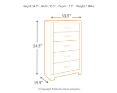 Culverbach - Gray - Five Drawer Chest