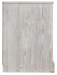 Paxberry - One Drawer Night Stand - Open Cubby - Whitewash