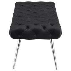 Ella - Upholstered Tufted Bench Metal Legs