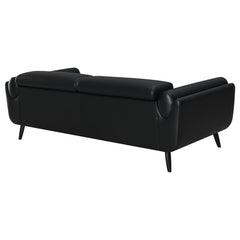 Shania - Upholstered Low Back Sofa - Black