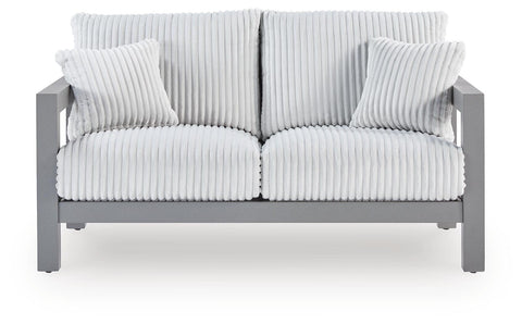 Hurley Park - Loveseat With Cushion - Gray