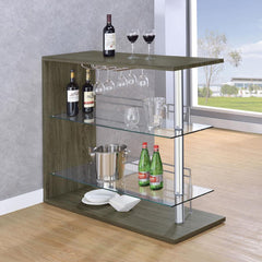 Prescott - Rectangular 2-Shelf Bar Unit