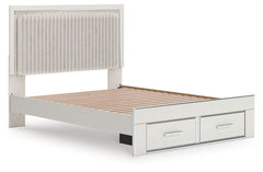 Zuraleus - Upholstered Panel Platform Storage Bed
