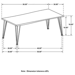 Zander - Rectangular Wood Top Coffee Table - Natural Brown