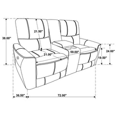 Greenfield - Power Reclining Sofa Set