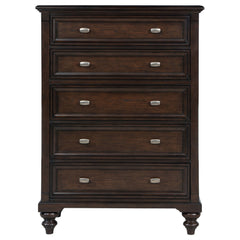 Andover - 5-Drawer Chest Of Drawers - Dark Oak