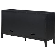 Brookmead - 4 Door Sideboard Buffet Storage Cabinet - Black