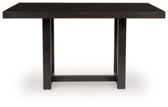 Neymorton - Dark Grayish Brown - Rectangular Dining Room Counter Table