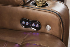 Gruaro - Power Recliner With Adjustable Headrest - Amber