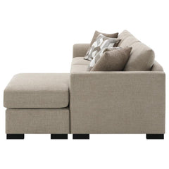 Storey - Upholstered Sleeper Sectional Chaise Sofa