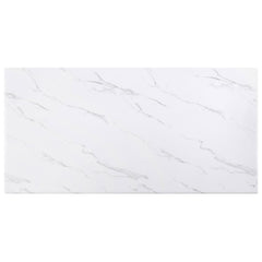 Venera - Rectangular Faux Marble Dining Table - White