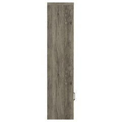 Burke - 3-Shelf Engineered Wood Media Tower - Gray Driftwood