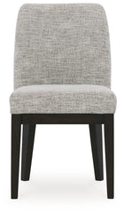 Burkhaus - Dining UPH Side Chair (Set of 2) - Beige / Dark Brown