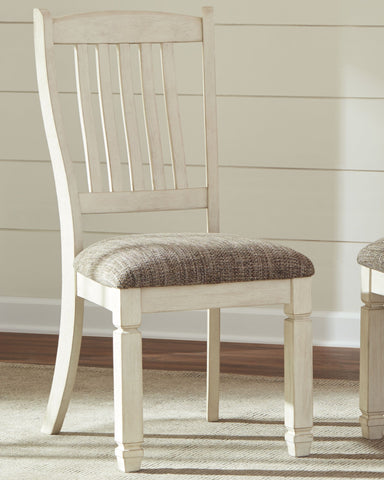 Bolanburg - Dining UPH Side Chair (Set of 2) - Rake Back - Brown / Beige