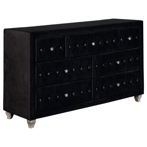 Deanna - 7-Drawer Upholstered Dresser