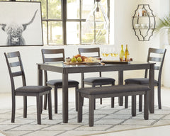 Bridson - RECT DRM Table Set (Set of 6) - Gray