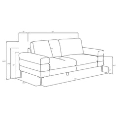 Jessel - Chenille Upholstered Sofa Set