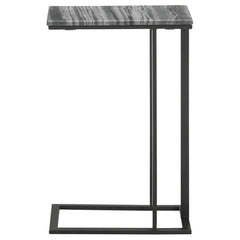 Vicente - Marble Top C-Shaped Sofa Side Table