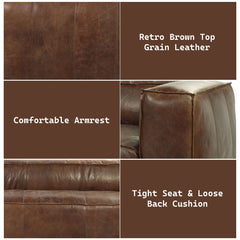 Brancaster - Sofa - Retro Brown