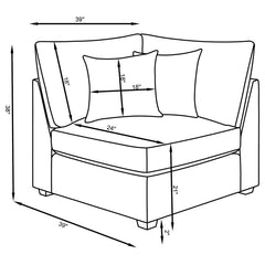 Cambria - Upholstered Modular Sectional Sofa