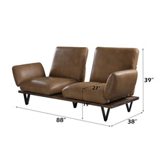 Narech - Sofa - Nutmeg Top Grain Leather