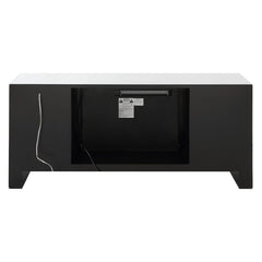Noralie - 28" TV Stand With Fireplace & LED - Mirrored & Faux Diamonds